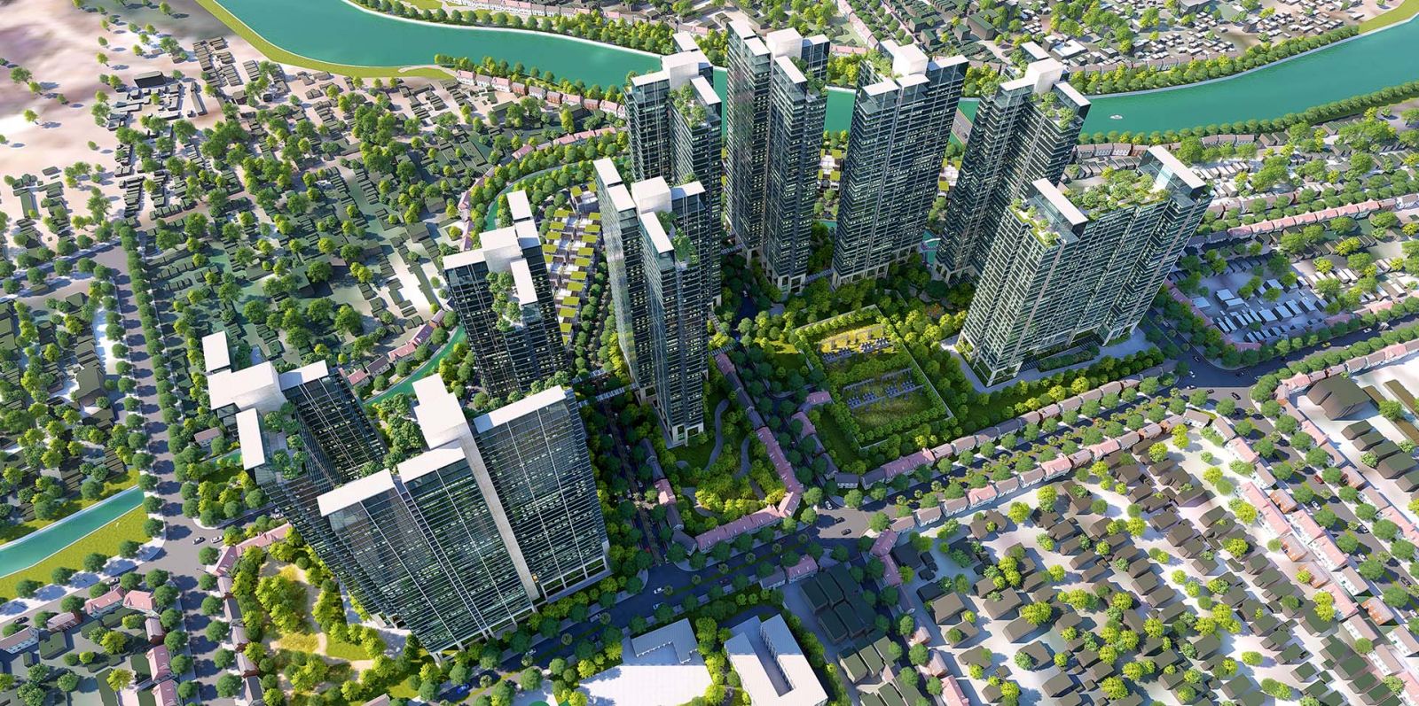 sunshine-city-quan-7-2 Phối cảnh trên cao dự án sunshine citty quận 7