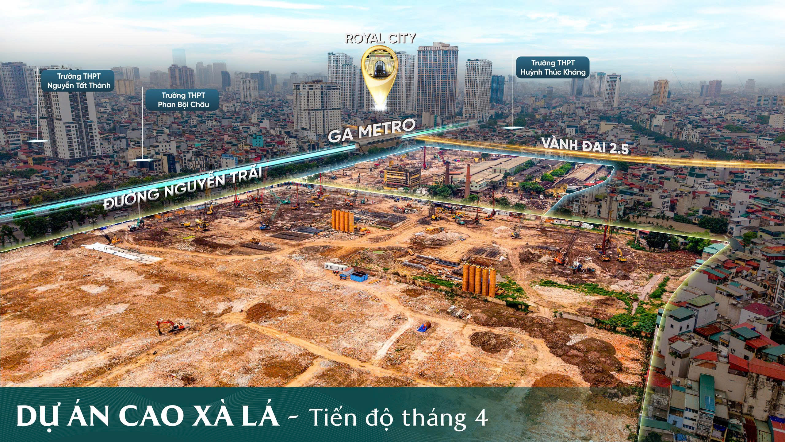 Tiến độ xây dựng masterise Lumiere Cao Xà Lá Nguyễn Trãi Tháng 4/2026