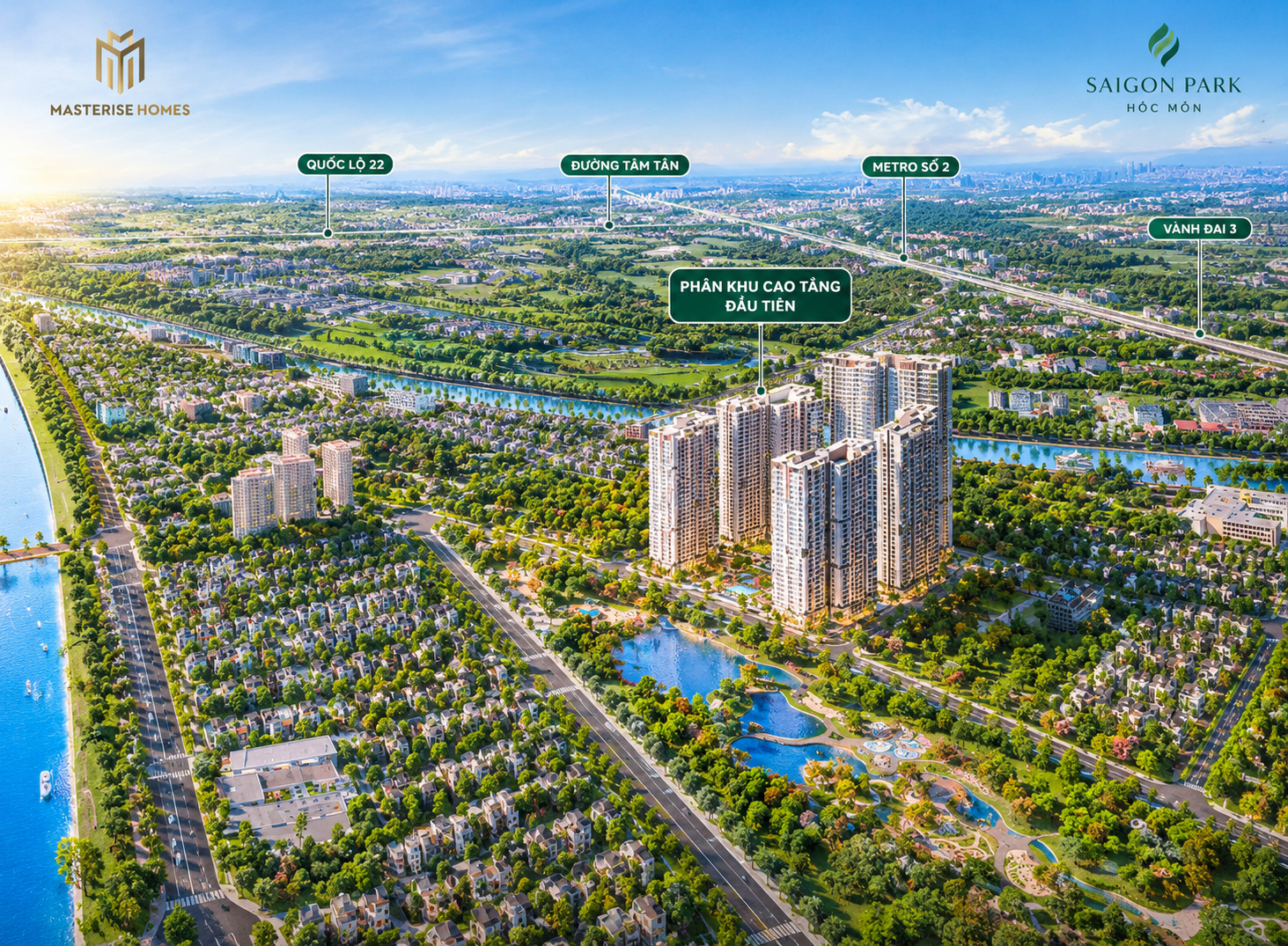 Phân khu cao tầng Masteri Hóc Môn