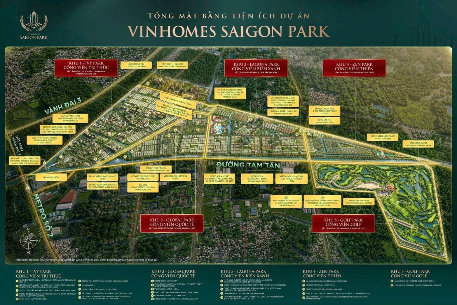 Mặt bằng Vinhomes Sài Gòn Park Hóc Môn