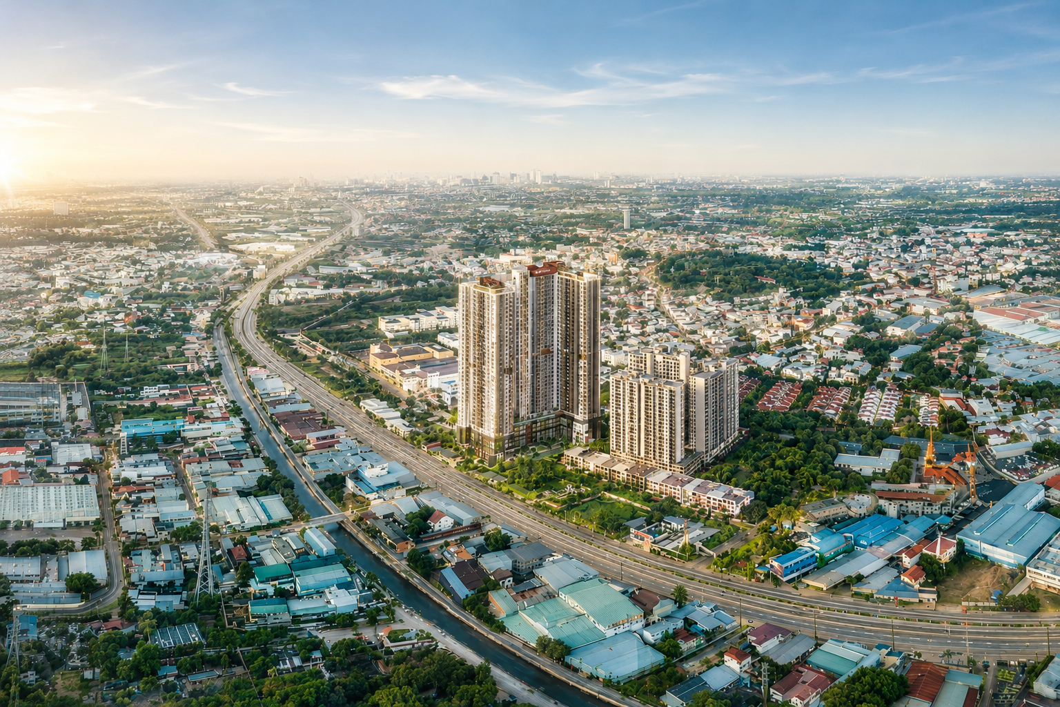 Phối cảnh vị trí dự án SkySolis Quốc Lộ 13
