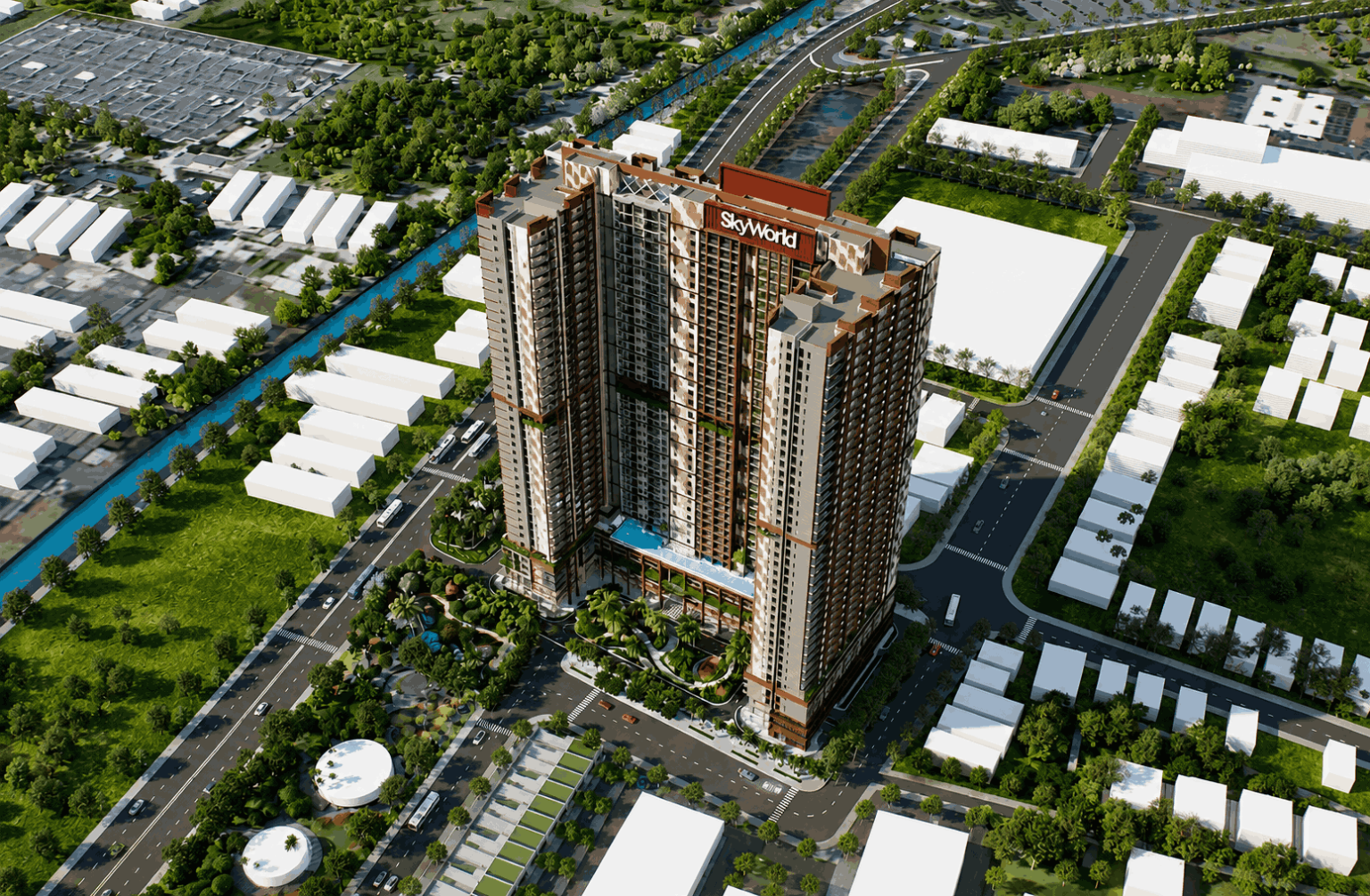 Phối cảnh dự án SkySolis của CĐT SkyWorld Development