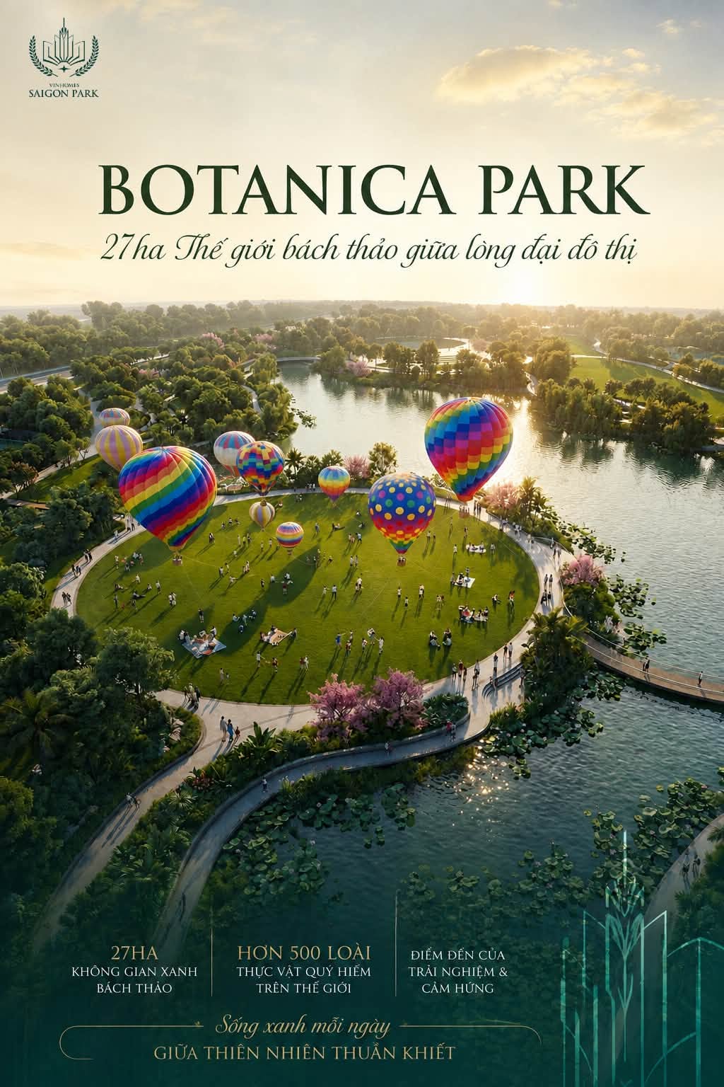 cong vien botanica park tai vinhomes sai gon park hoc mon
