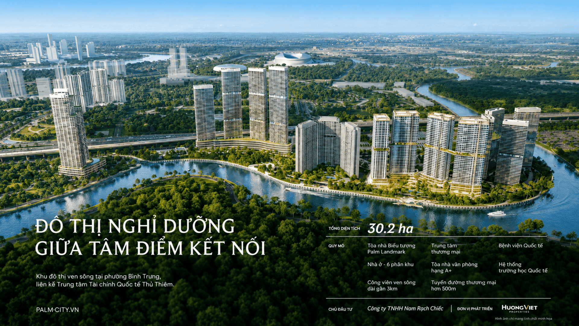 Phối cảnh Palm River thuộc khu đô thị Palm City